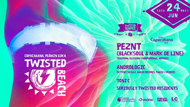 Twisted Beach Opening Party w/ Peznt & Andrologic 24.6.2017. @ Plomin Luka