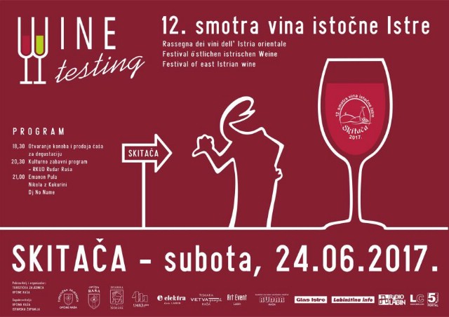 12. Smotra vina istočne Istre 24. lipnja 2017. godine na Skitači