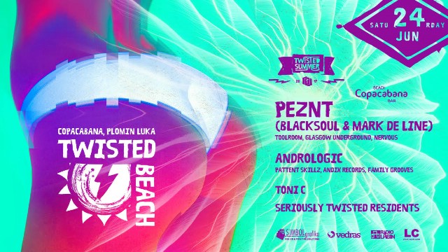 Twisted Beach Opening Party w/ Peznt & Andrologic 24/06/2017