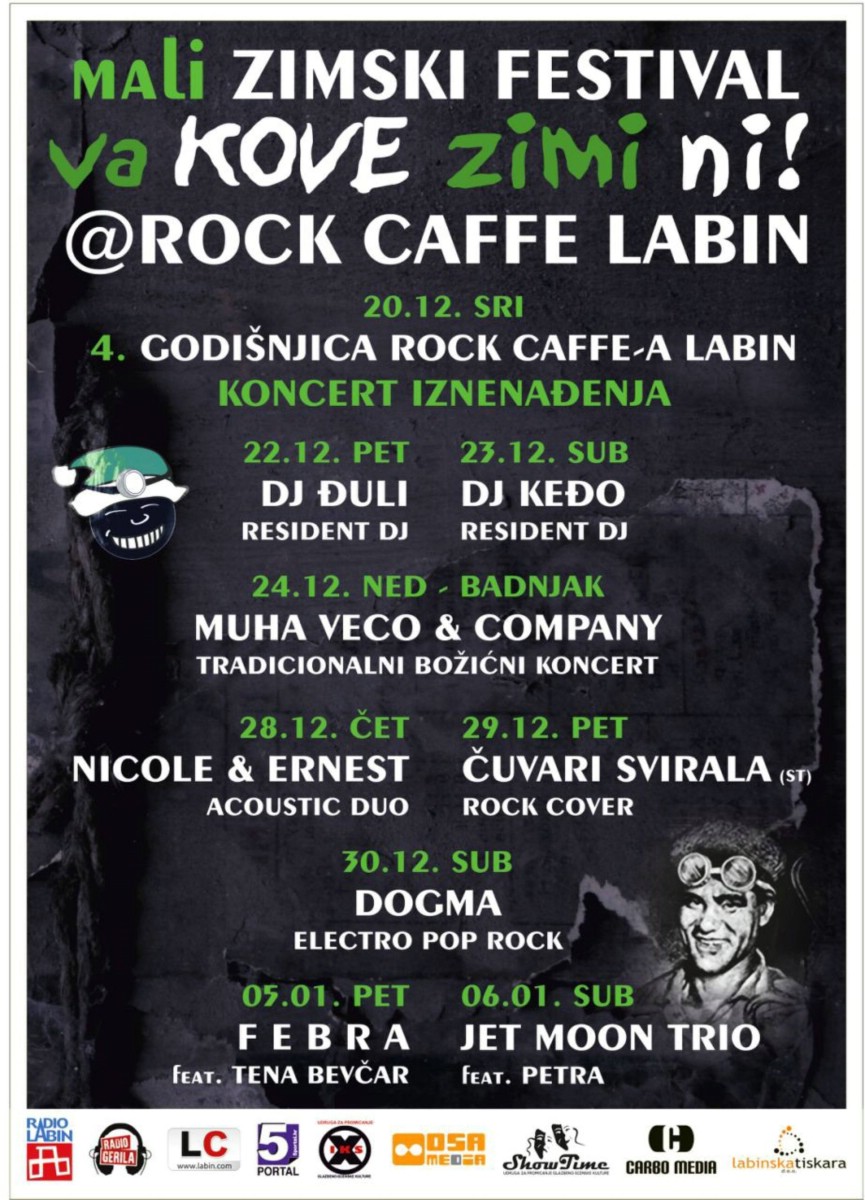 Mali zimski festival Va Kove Zimi Ni u labinskom Rock Caffe-u