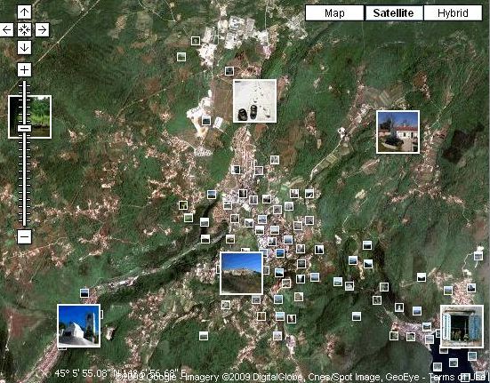 Online karta Grada Labina s fotografijama  - sudjelujte i vi